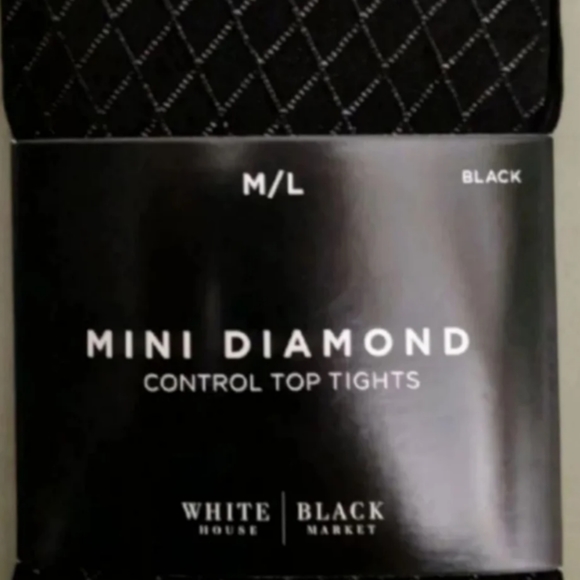 New Mini Diamond Black Tights Med/Lrg - Picture 2 of 7